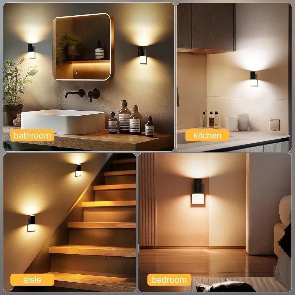 Voopa™ Dimmable LED Nightlight with Light Sensor Adjustable Brightness